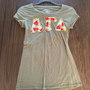 Embroidered Alpha Gamma Delta T-Shirt | AGD | ΑΓΔ